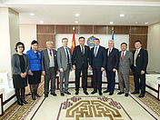 Встреча делегации УрФУ с Министром финансов Монголии, выпускником УрФУ Б. Чойжилсурэном