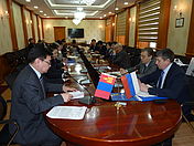 Встреча делегации УрФУ с ректором Монгольского государственного университета науки и технологии Б. Очирбатом